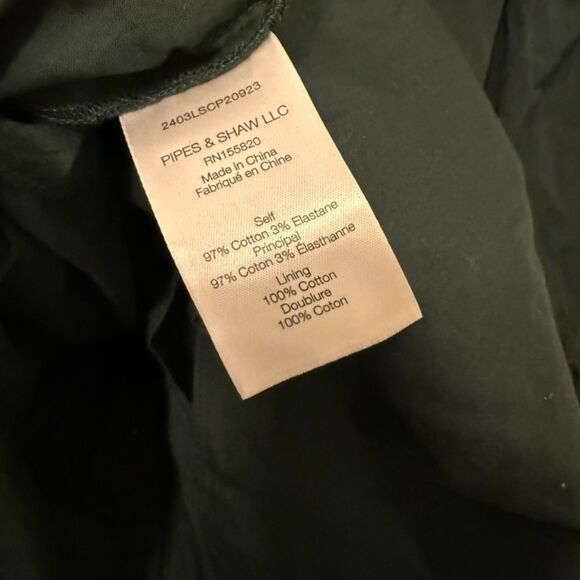 Veronica Beard Greta Green Short Sleeve Shirt Dress - Cotton - SZ 4 - Picture 5 of 5